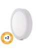 Pack 2 Plafones Superficie Led 18W 4200ºK Circular de 210mmx27 con Envío Gratis.