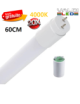 Pack de 20 Tubos Led T8 60cm 9W de Cristal 4000k Neutro con Conexión un Lateral y Envío Gratis.