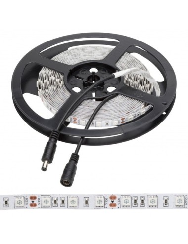 Tira de 300 LEDs 72W SMD5050 12VDC Verde Transformador/Dimmer x5M y Envío Gratis