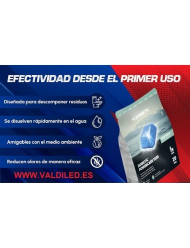 2x20 Waeco Dometic Power Care Tabs 40 Pastillas para WC Químico, Camper, Caravana y Autocaravana