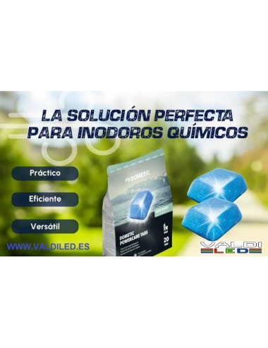 2x20 Waeco Dometic Power Care Tabs 40 Pastillas para WC Químico, Camper, Caravana y Autocaravana