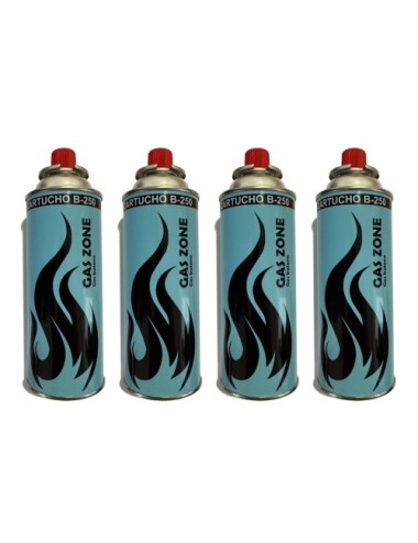 Pack de 4 cartuchos de gas 227g, Gas Zone con Envío gratis